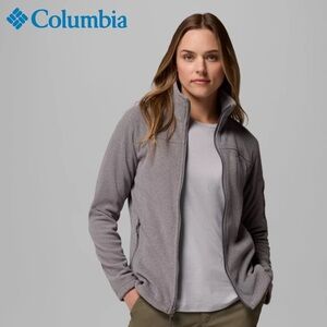 Columbia Women's Fast Trek II Light Gray Fleece Jacket